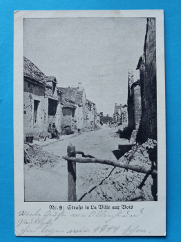 Postcard PC La Ville aux Bois 1914 France WWI